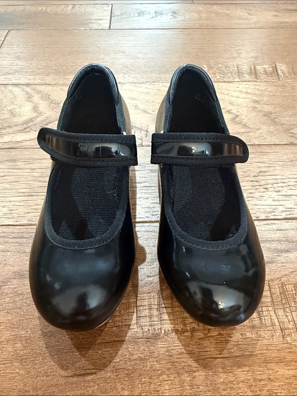 Linodes Girls Black Tap Shoes - Size 11C